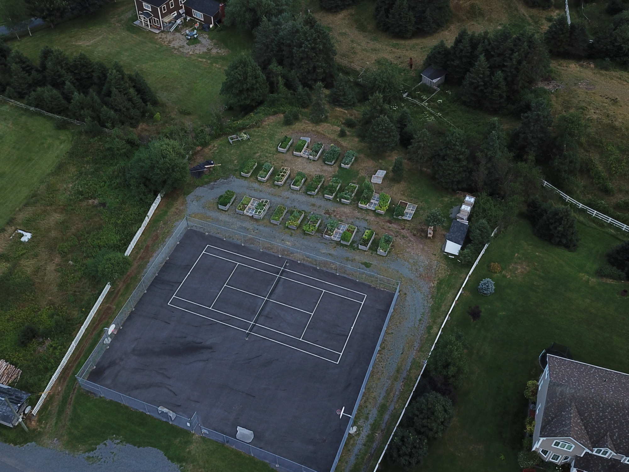 Tennis Court and Community Garden